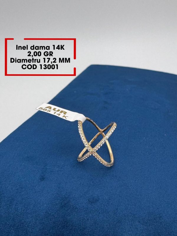 Inel Dama 14k 2.00Gr. Diametru 17.2mm
