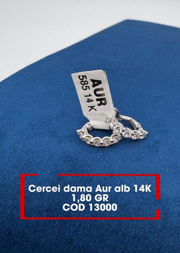 Cercei Dama 14k  1.80Gr.