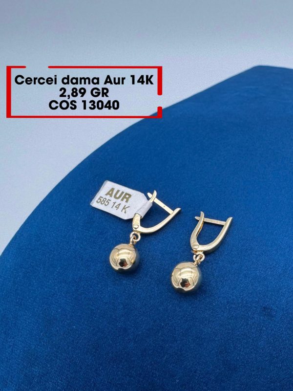 Cercei Dama 14k 2.89Gr.