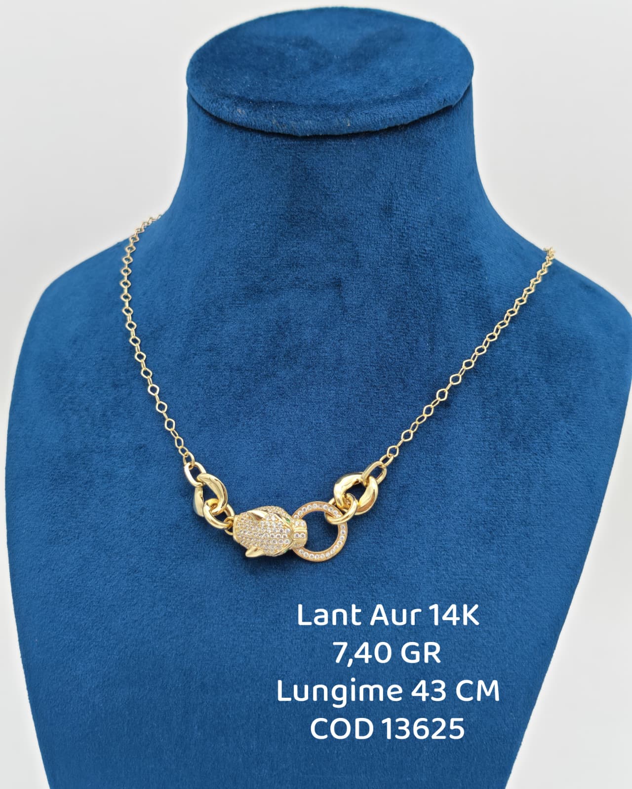 Lant Dama Aur 14K 7,40gr. Lungime 43 cm