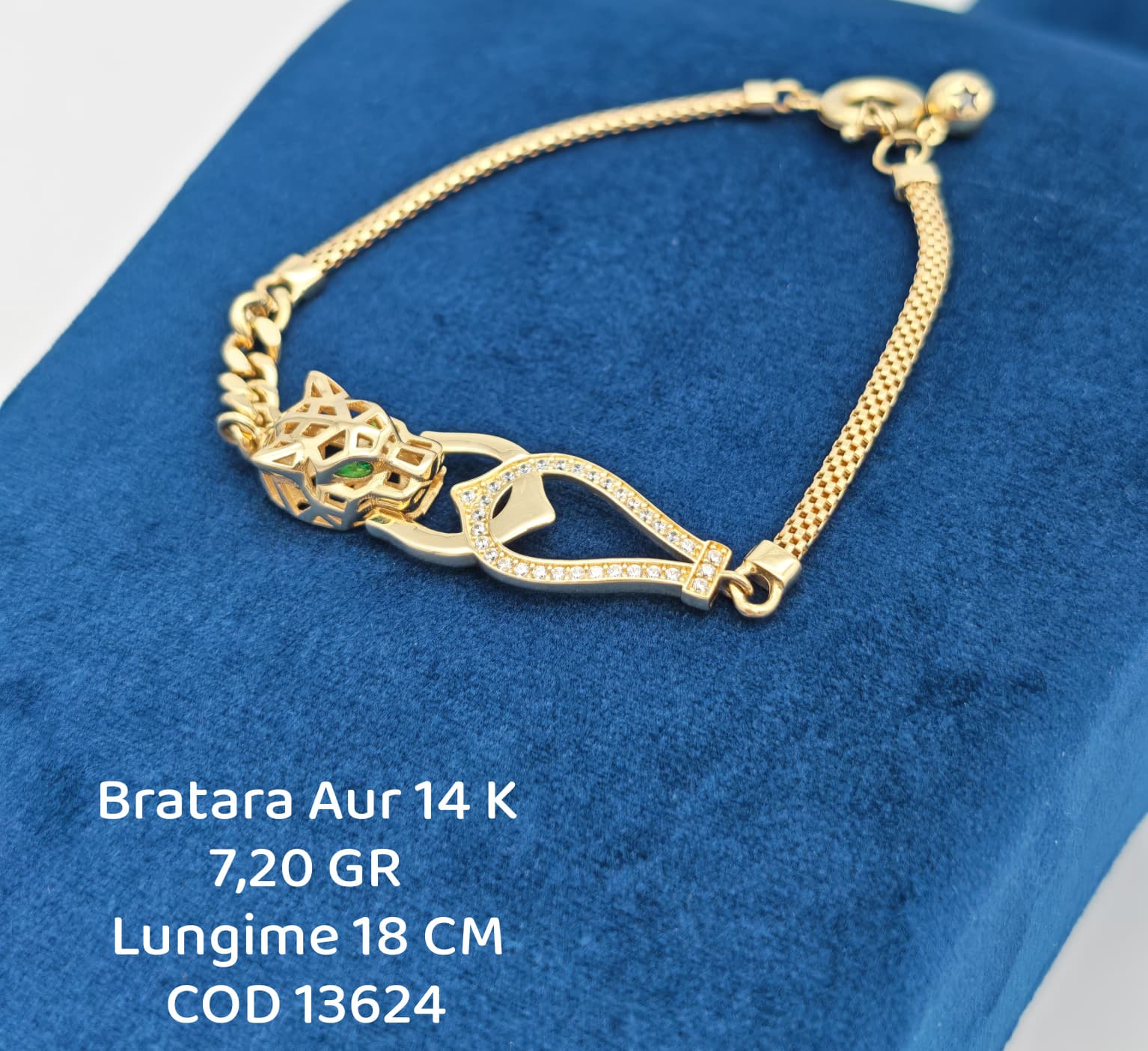 Bratara Dama Aur 14k 7.20gr. Lungime 18cm
