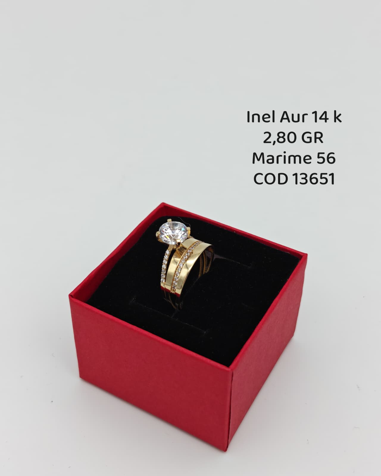 Inel Dama Aur 14k 2.80gr. Marimea 56
