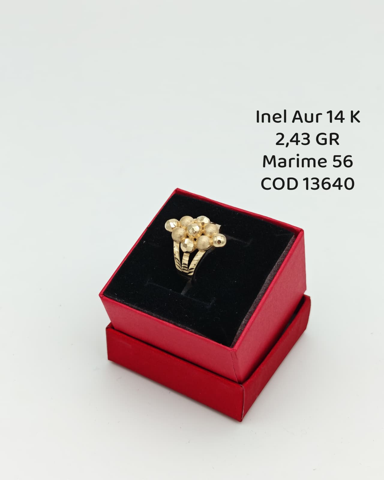 Inel Dama Aur 14k 2.43gr. Marimea 56