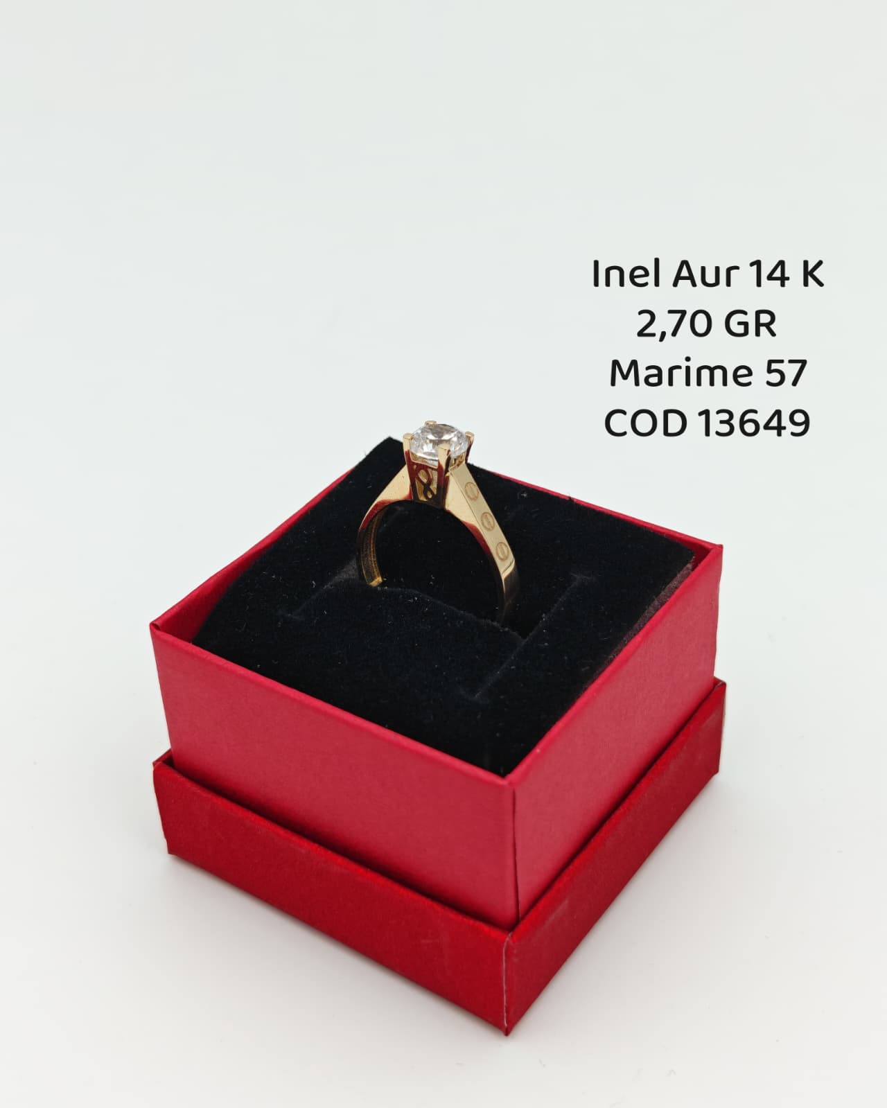 Inel Dama Aur 14k 2.70gr. Marimea 57