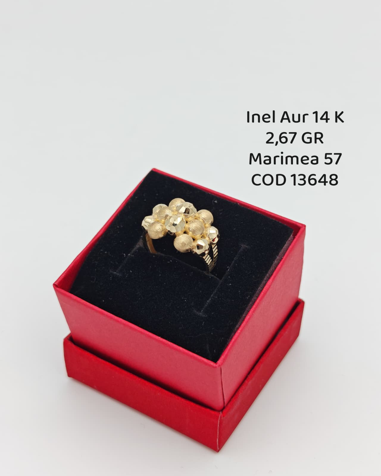 Inel Dama Aur 14k 2.67gr. Marimea 57