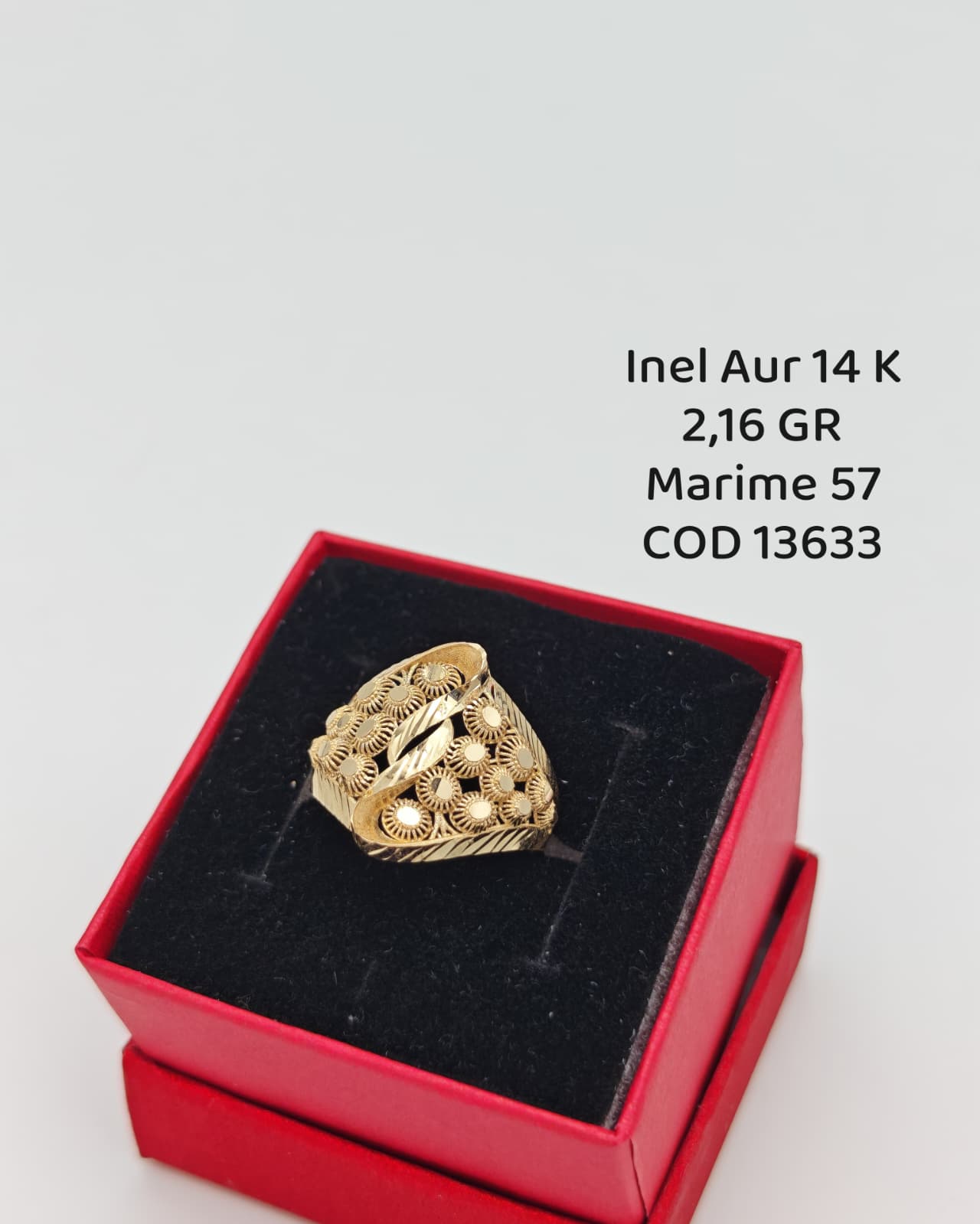 Inel Dama Aur 14k 2.16gr. Marimea 57