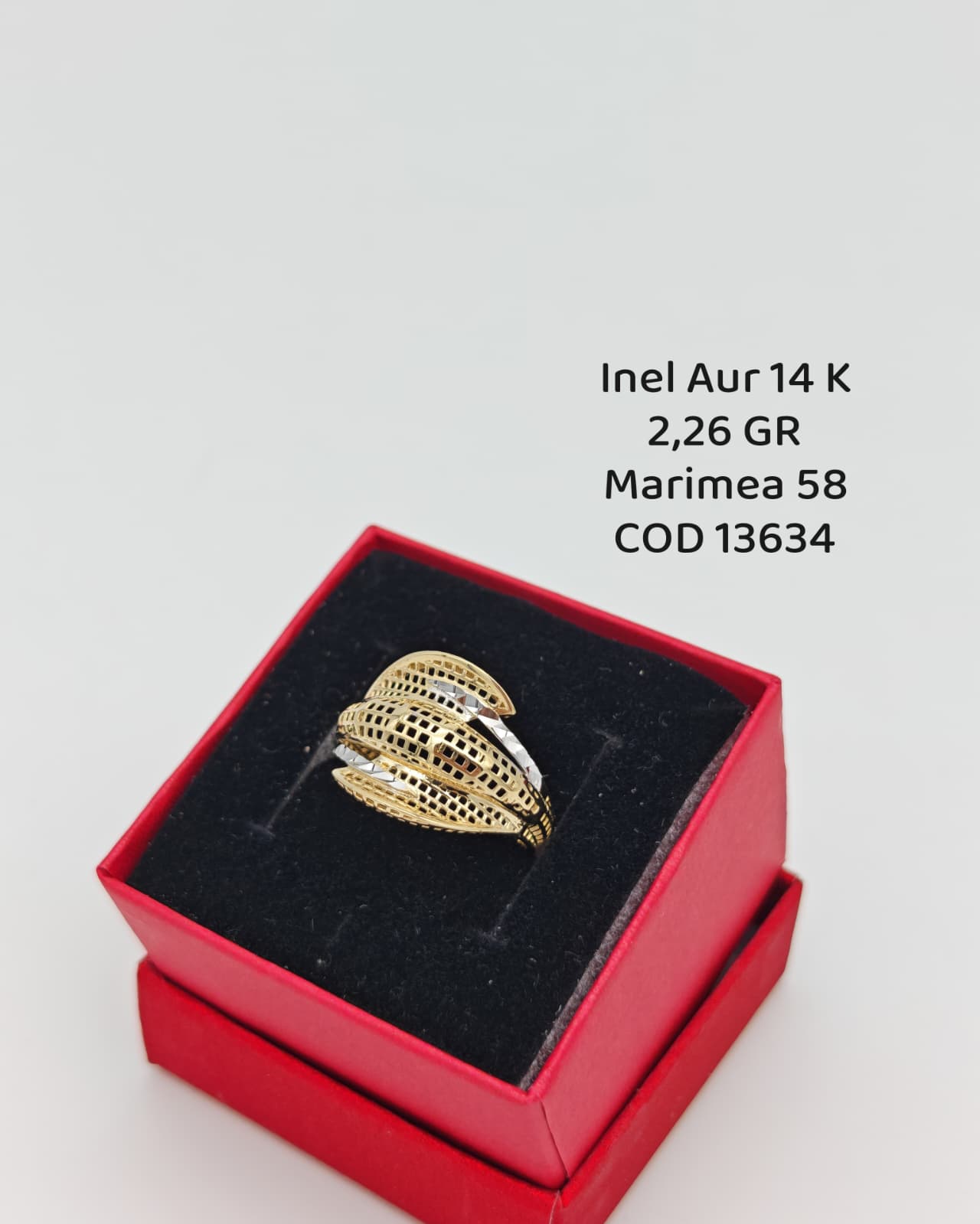 Inel Dama Aur 14k 2.26gr. Marimea 58.