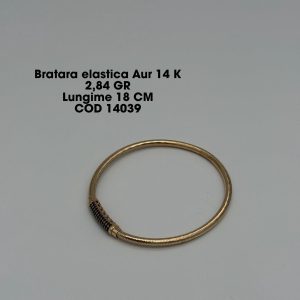 Bratara Elastica Aur 14K 2.84gr. Lungime 18cm