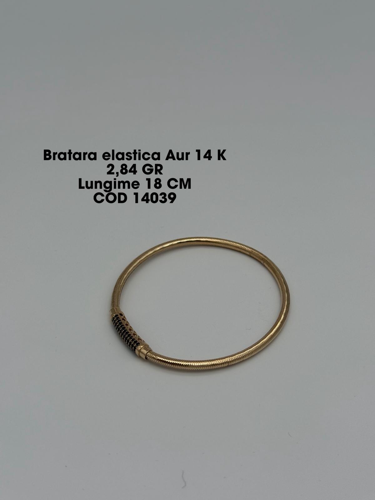 Bratara Elastica Aur 14K 2.84gr. Lungime 18cm