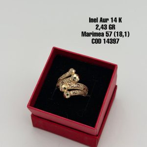 Inel Aur 14k 2.43 gr. Marimea 57 (18.1)