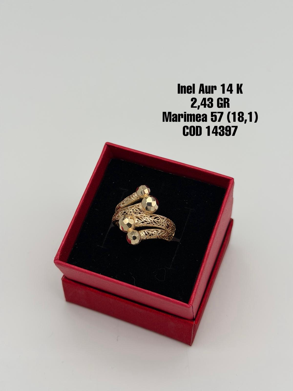Inel Aur 14k 2.43 gr. Marimea 57 (18.1)